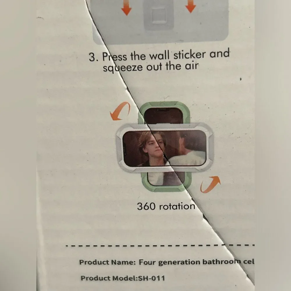 Brand New Green Waterproof Bathroom Phone Wall Mount Holder